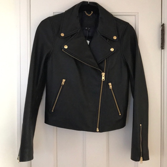 J. Crew Jackets & Blazers - Jcrew black leather jacket NWT size 2
